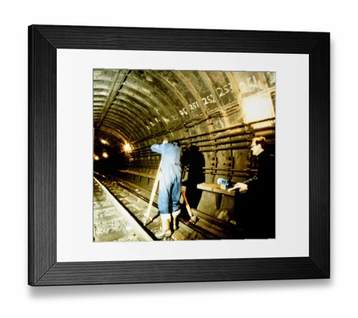Framed Print : Checking the tube JLP01_14_00147