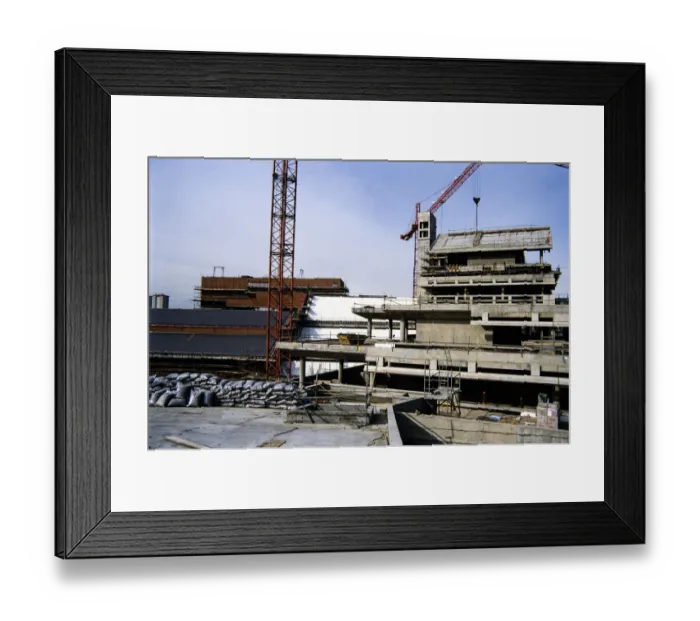 Framed Print : British Library under construction JLP01_14_00170