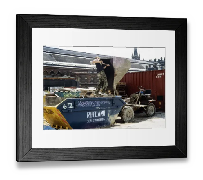 Framed Print : Clearing a bucket JLP01_14_00176 Framed Print : Clearing a bucket JLP01_14_00176