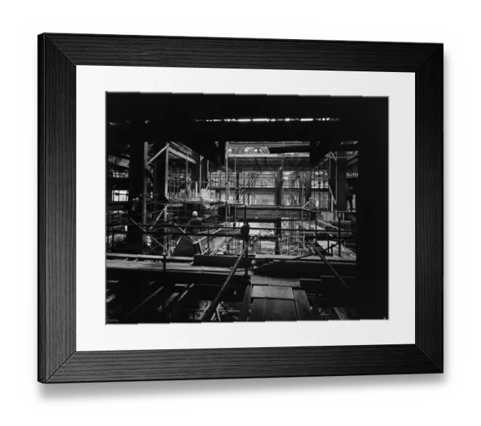Framed Print : Constructing the YMCA JLP01_08_091576a