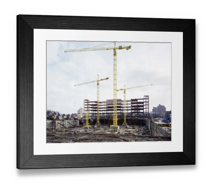 Framed Print : Building a hospital JLP01_10_41805 Framed Print : Building a hospital JLP01_10_41805