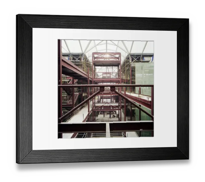 Framed Print : Building a hospital JLP01_10_48257