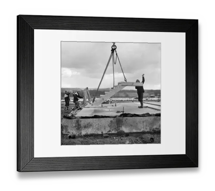 Framed Print : Putting in the stairs JLP01_08_072239g Framed Print : Putting in the stairs JLP01_08_072239g
