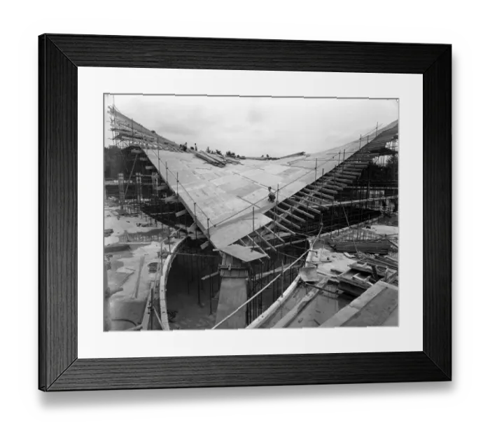 Framed Print : Hyperbolic paraboloid formwork JLP01_08_060599