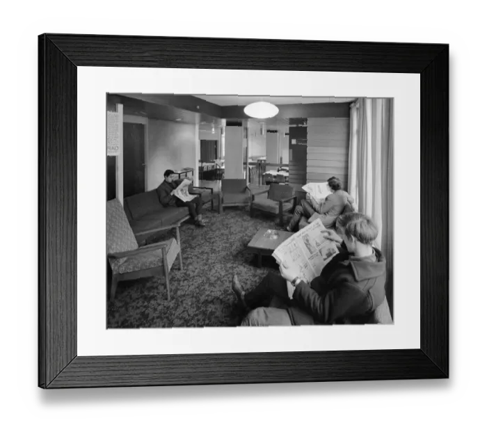 Framed Print : Students common room JLP01_08_072394