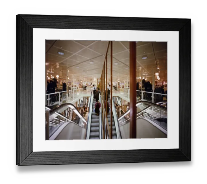 Framed Print : Escalators JLP01_10_28901 Framed Print : Escalators JLP01_10_28901