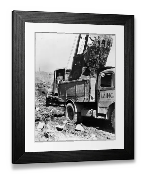 Framed Print : Loading a lorry JLP01_01_005_35