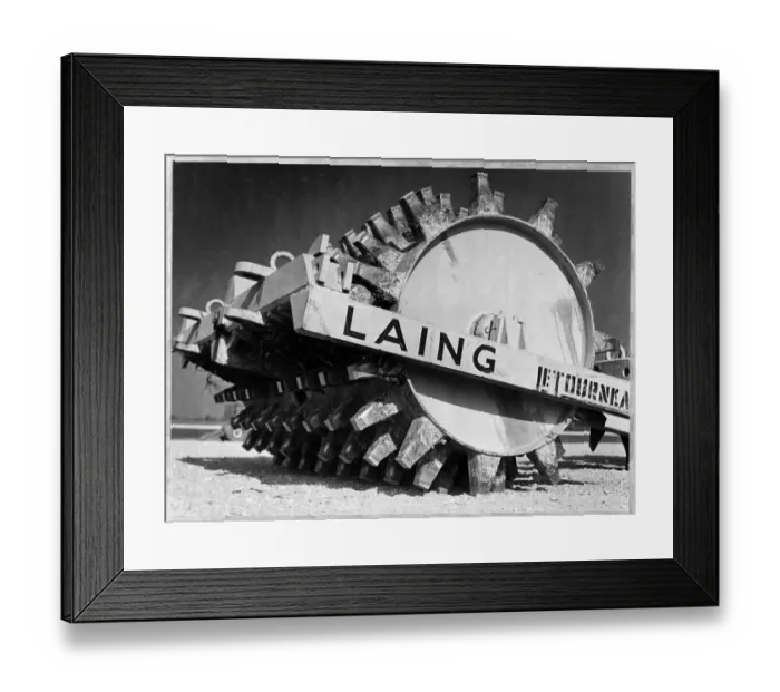 Framed Print : Sheepsfoot roller JLP01_01_006_42