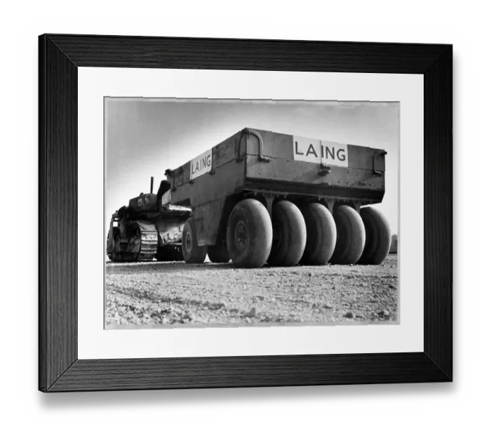 Framed Print : Compacting machinery JLP01_01_006_44