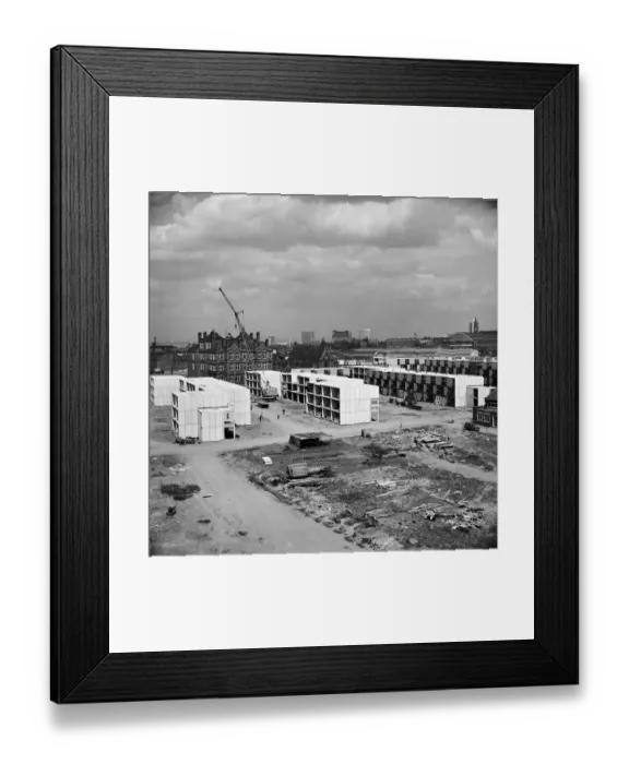 Framed Print : Flats in Hulme JLP01_08_076201b Framed Print : Flats in Hulme JLP01_08_076201b