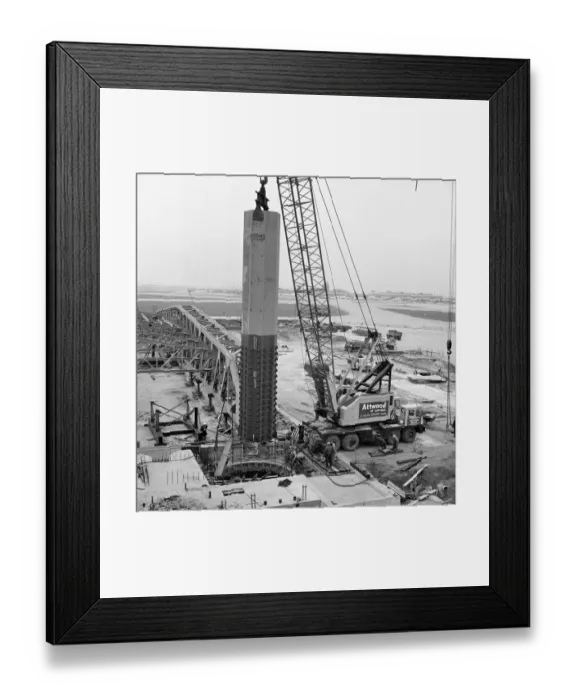 Framed Print : Hangar support column JLP01_08_084165