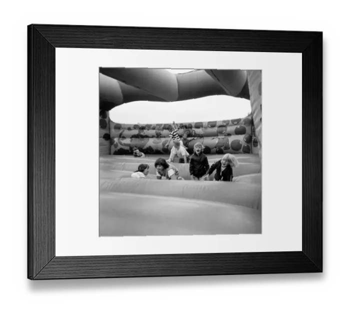 Framed Print : Bouncy castle JLP01_09_880407