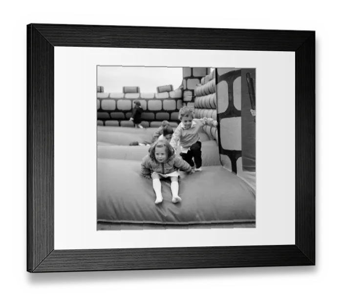 Framed Print : Bouncy castle JLP01_09_880408