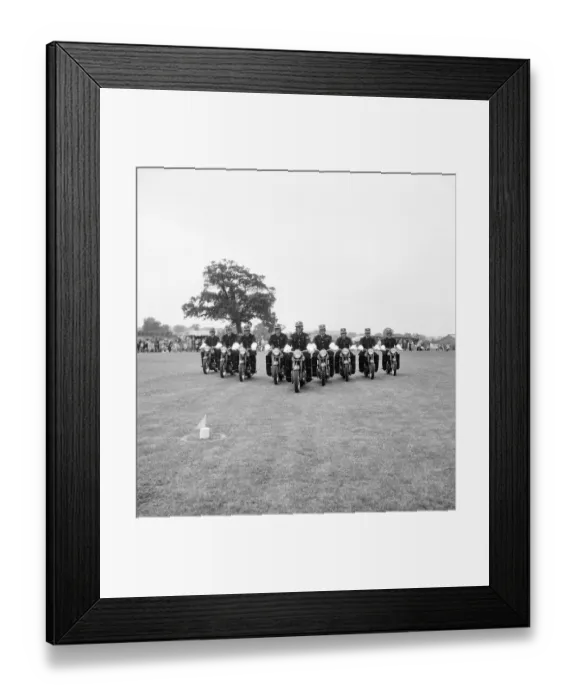 Framed Print : Motorcycle Precision Team JLP01_08_060180