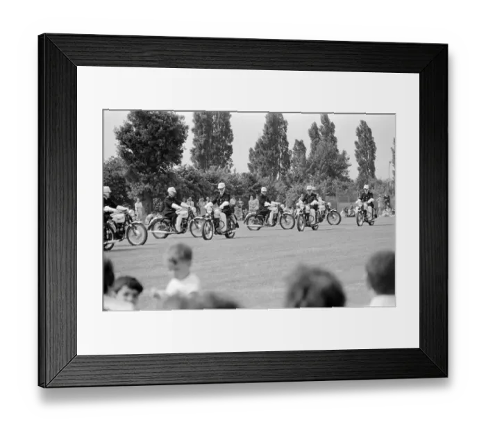 Framed Print : Motorcycle Precision Team JLP01_08_081386a