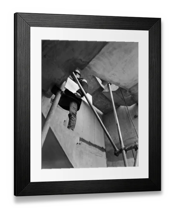 Framed Print : Man at work JLP01_08_066041