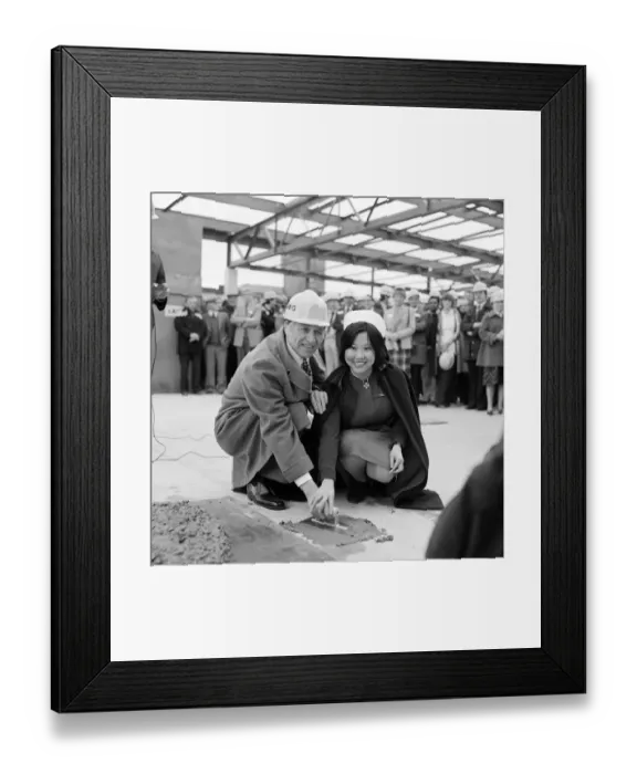 Framed Print : Topping out ceremony JLP01_09_811081