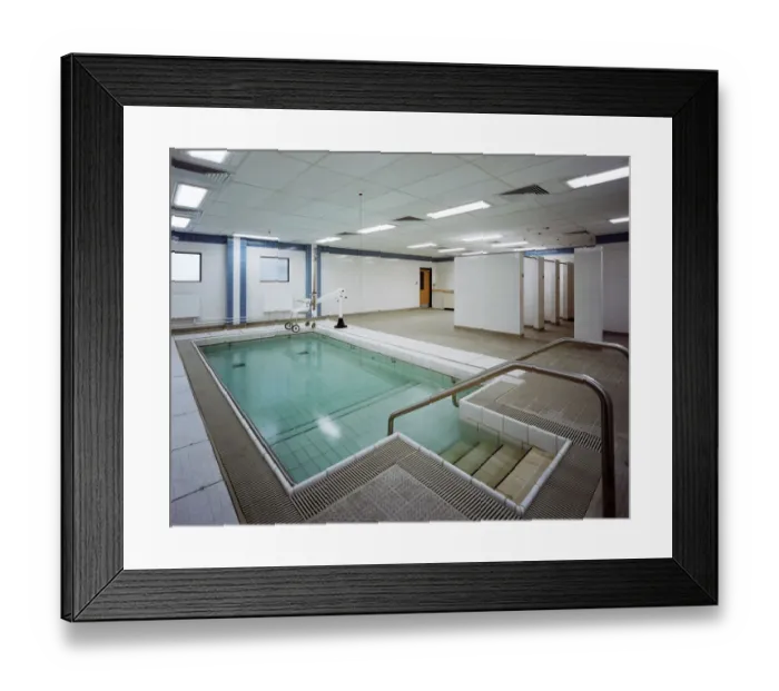 Framed Print : Hydrotherapy pool JLP01_10_23362