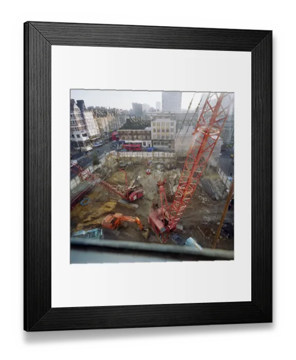 Framed Print : Construction site JLP01_10_34876 Framed Print : Construction site JLP01_10_34876