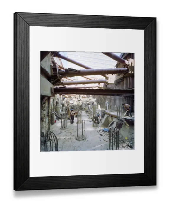 Framed Print : Working on pile foundations JLP01_10_37204 Framed Print : Working on pile foundations JLP01_10_37204