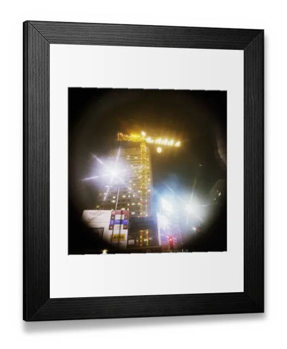 Framed Print : Christmas Crane JLP01_11_40966_10 Framed Print : Christmas Crane JLP01_11_40966_10