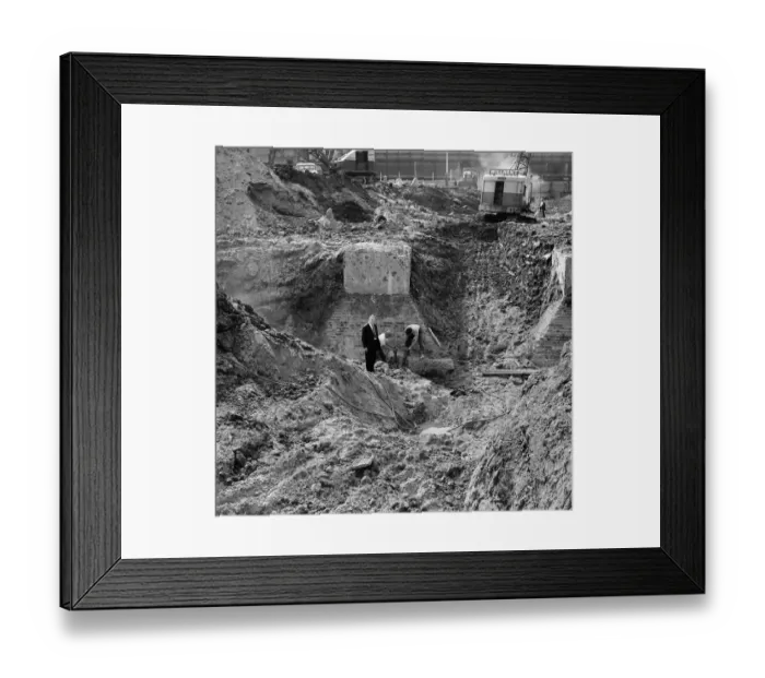 Framed Print : Removing earlier foundations JLP01_08_079117