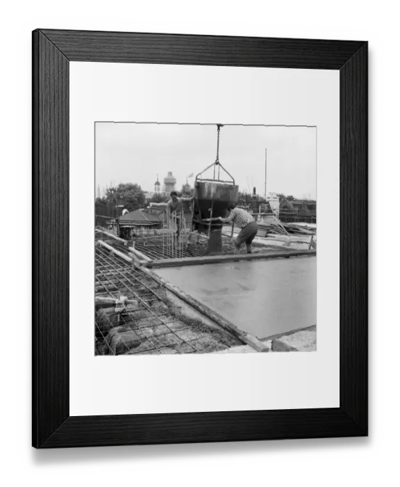 Framed Print : Concreting JLP01_08_082071