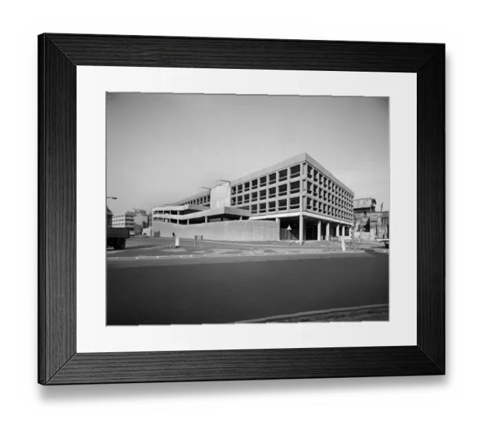 Framed Print : Minories Car Park JLP01_08_083502