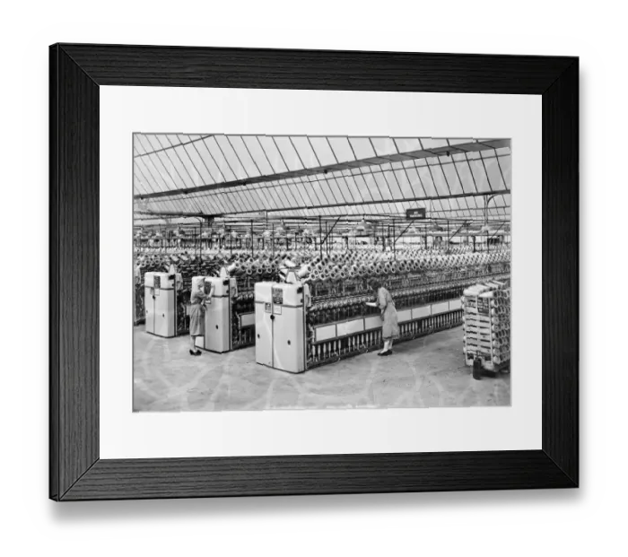 Framed Print : Textile factory JLP01_08_044898