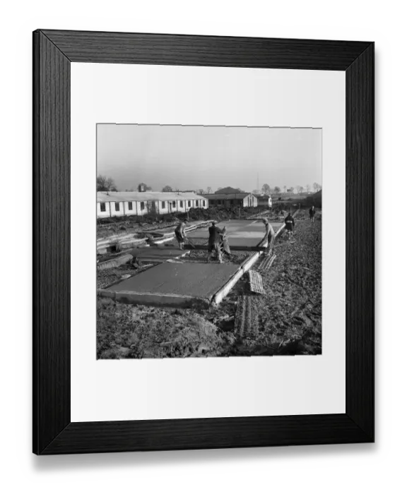 Framed Print : Concrete foundations JLP01_08_008177