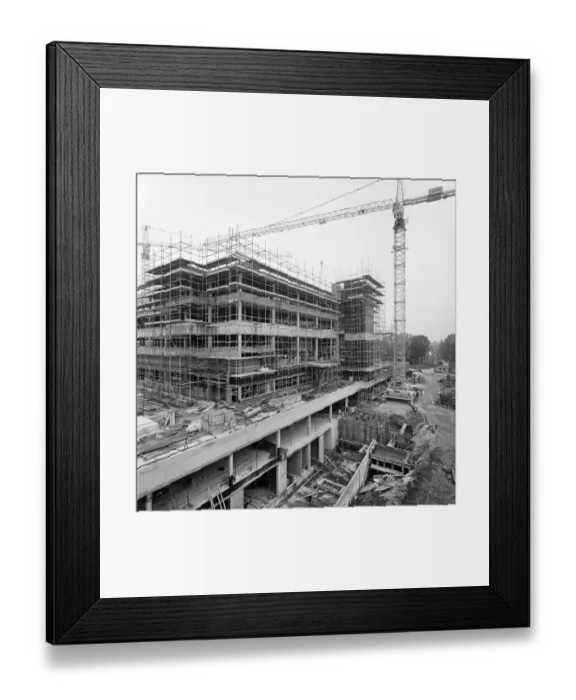 Framed Print : Hospital building JLP01_09_851035a