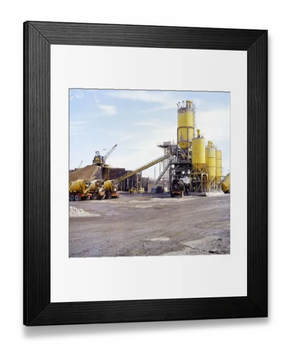 Framed Print : Concrete batching plant JLP01_10_02897