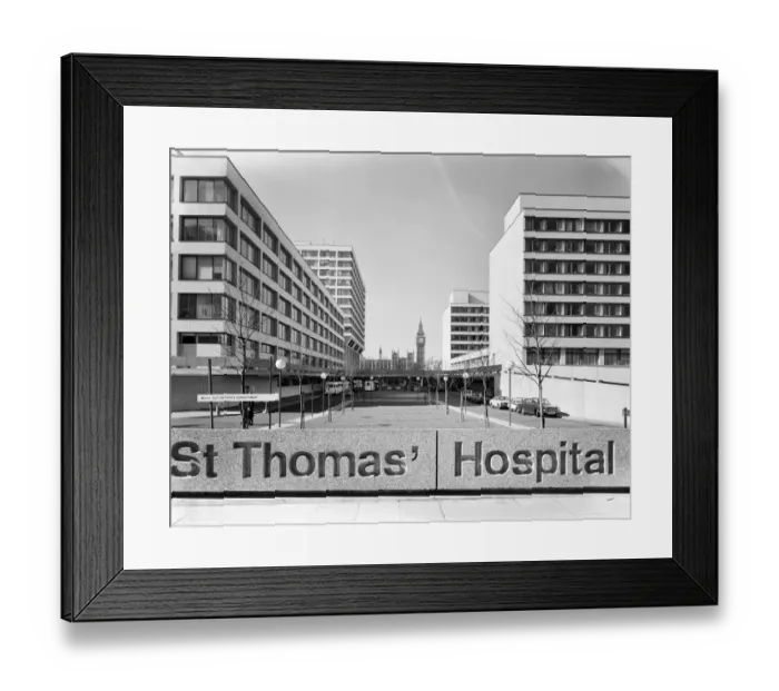 Framed Print : St Thomas Hospital JLP01_09_770296 Framed Print : St Thomas Hospital JLP01_09_770296