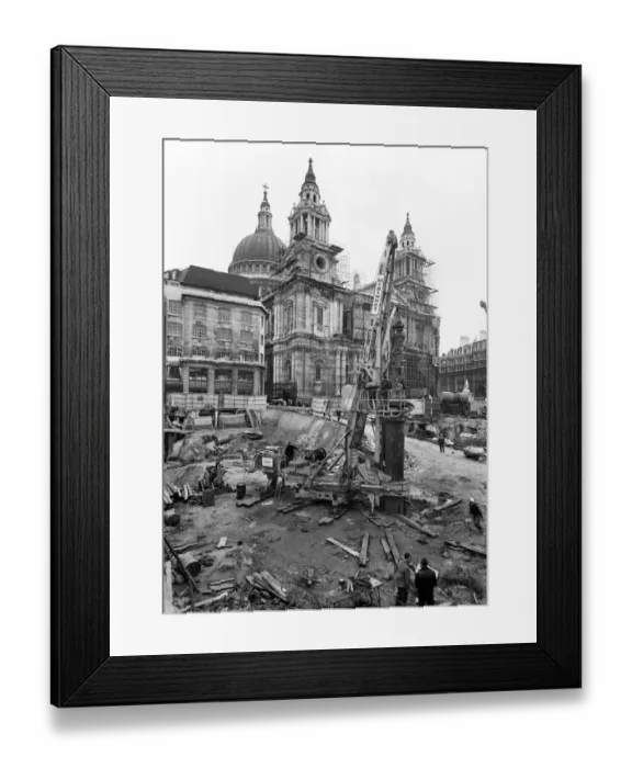 Framed Print : Drilling rig JLP01_08_066854a