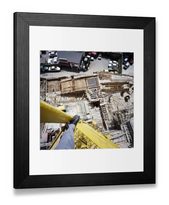 Framed Print : View from a crane JLP01_10_27326
