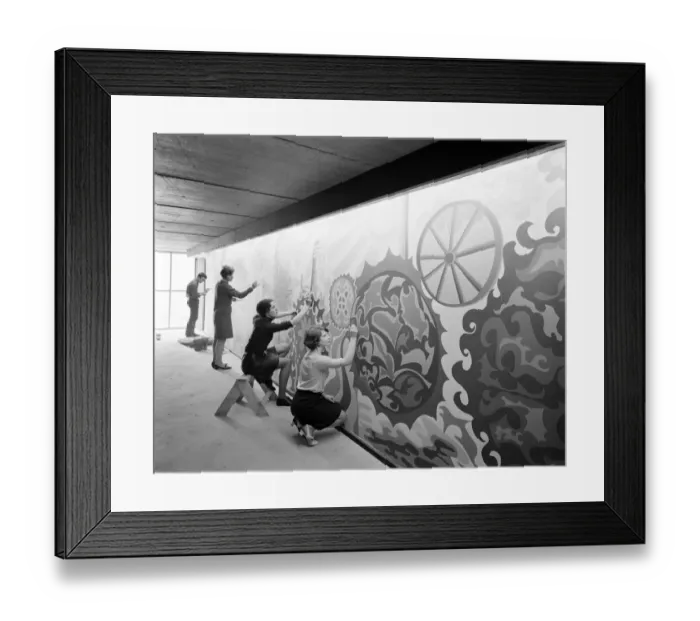 Framed Print : Mural painting JLP01_08_078258