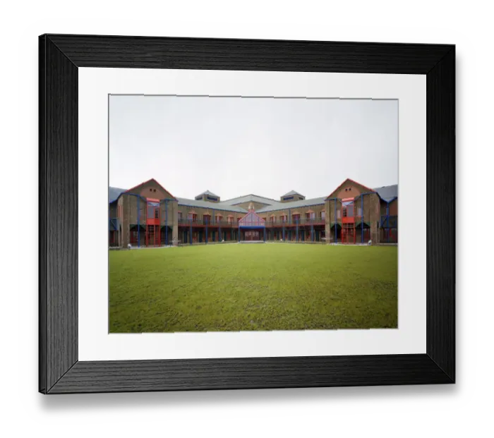 Framed Print : Hospital entrance JLP01_10_26672