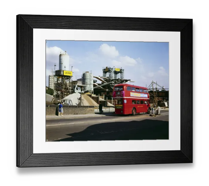 Framed Print : Passing bus JLP01_10_00430
