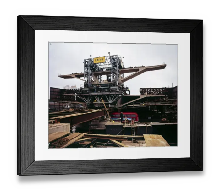 Framed Print : Transporter crane JLP01_10_00447