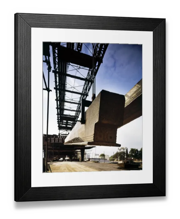 Framed Print : Gantry crane JLP01_10_00452
