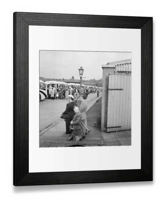 Framed Print : Gather by the coaches JLP01_08_009044