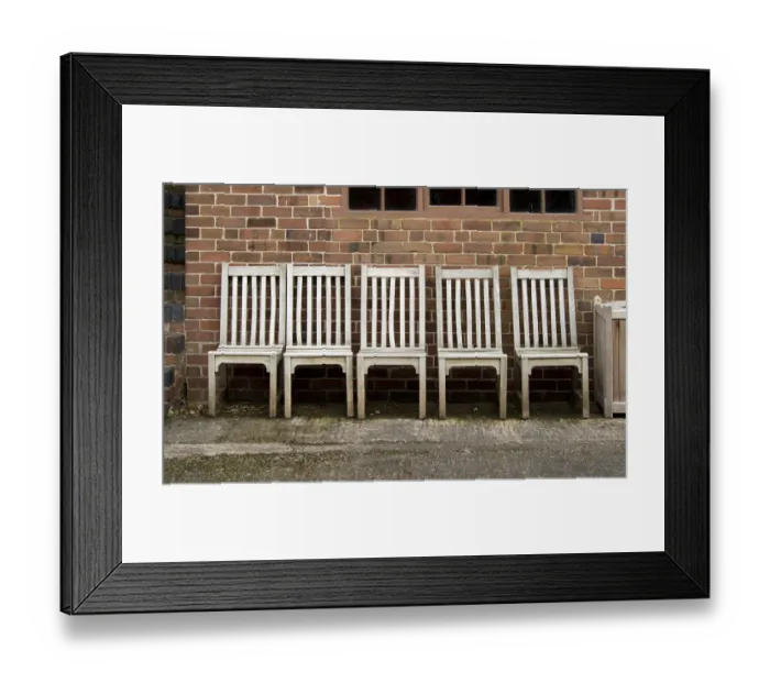 Framed Print : Garden chairs DP114124 Framed Print : Garden chairs DP114124