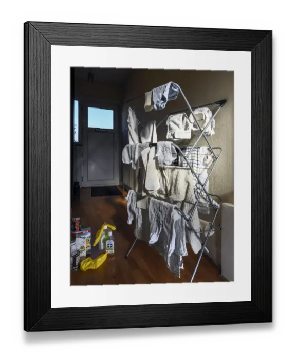 Framed Print : Drying the laundry DP264628 Framed Print : Drying the laundry DP264628