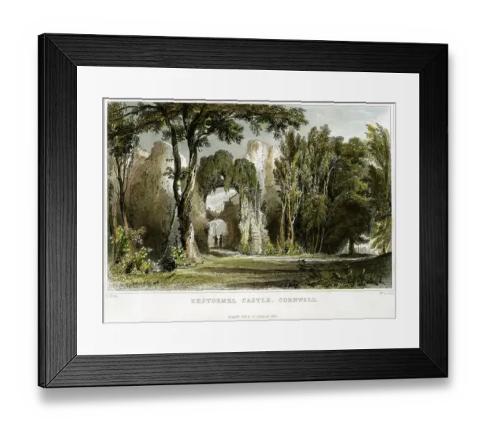 Framed Print : Restormel Castle EHC01_047_0037 Framed Print : Restormel Castle EHC01_047_0037