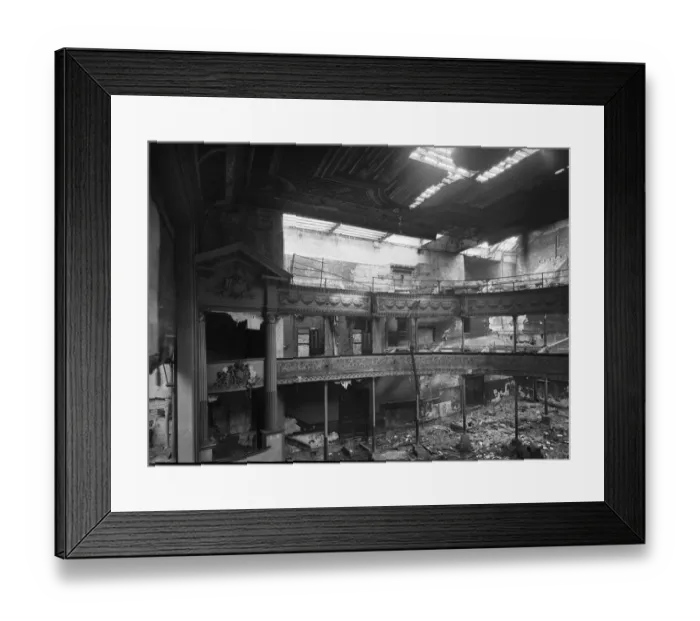 Framed Print : Damaged theatre BB44_04083 Framed Print : Damaged theatre BB44_04083