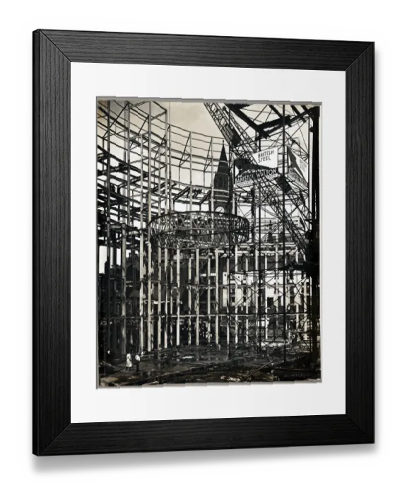Framed Print : Manchester Central Public Library BWS01_01_40