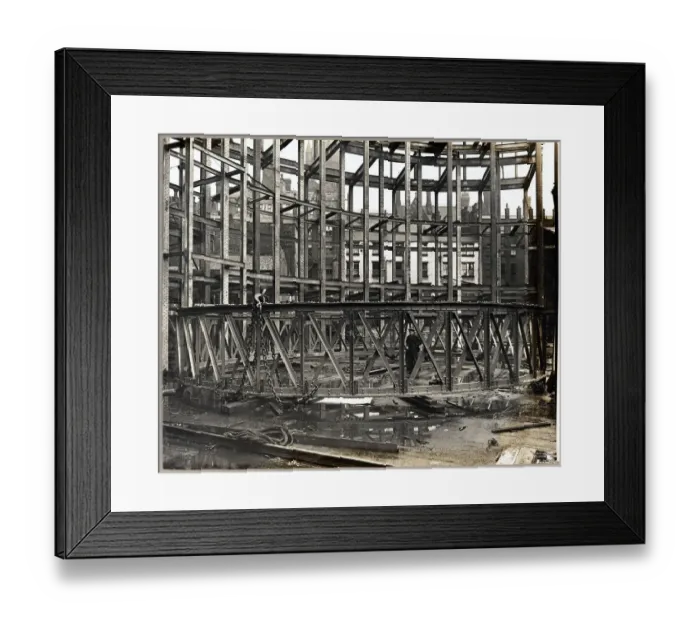 Framed Print : Manchester Central Public Library BWS01_01_39