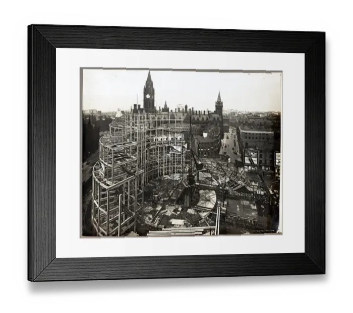 Framed Print : Manchester Central Public Library BWS01_01_43