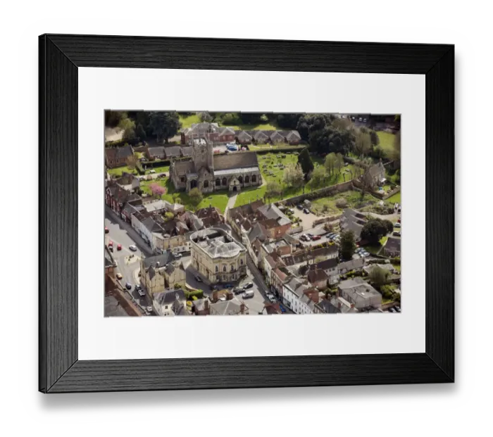 Framed Print : Devizes Town Hall and Church 33115_076