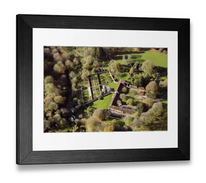Framed Print : Stourhead stables and walled garden 33398_013